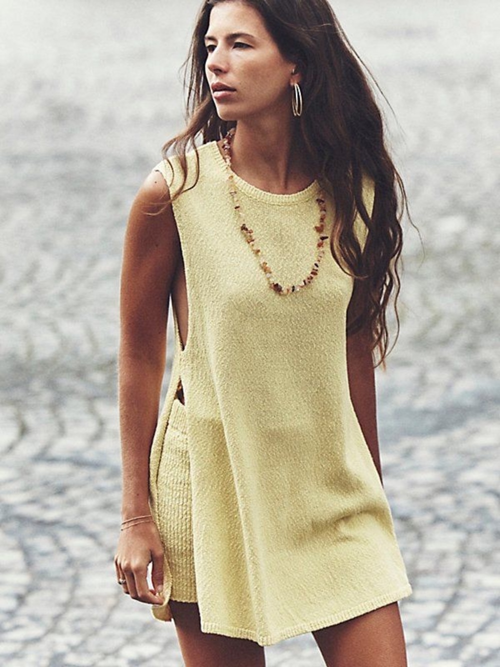 Free People Miranda Sweater Set Mellow Yellow